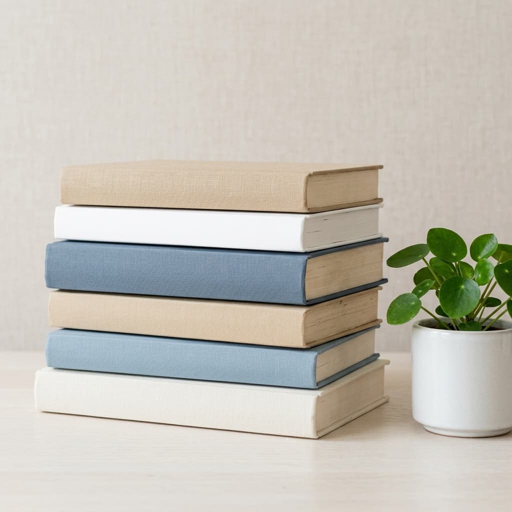 Study books and plant representing ESOL learning